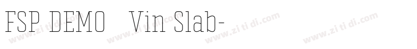 FSP DEMO   Vin Slab字体转换